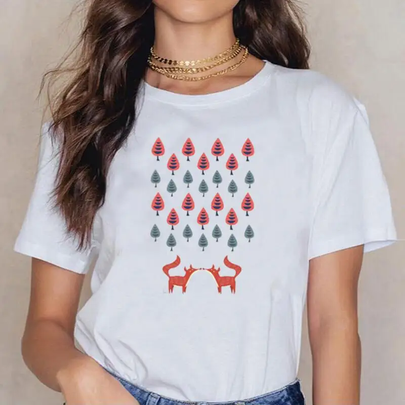 

Fashion Cartoon Print T Shirt Women Tops Casual Harajuku Shirt Funny Summer Short Sleeve Hipster Tee Shirt Femme Camiseta Mujer