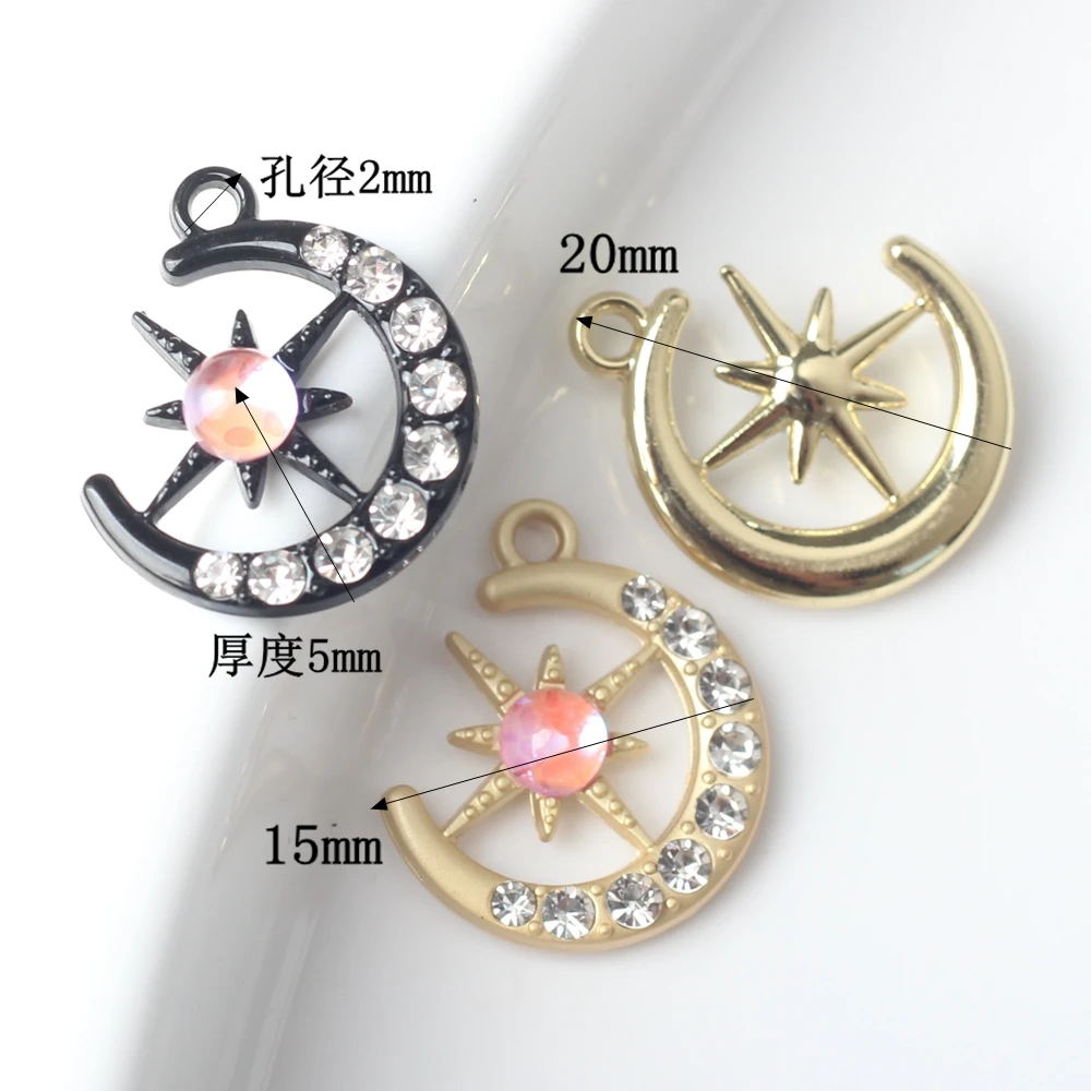 Подвески из цинкового сплава с инкрустированными кристаллами и жемчугом