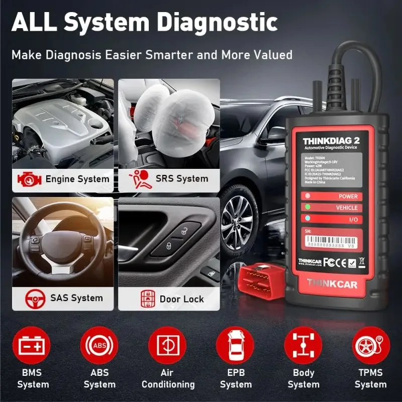 Фото Thinkdiag 2 с 1-летней подпиской на Diagzone XPRO5, Xdiag ADS Pro, LVS Prodiag Software, быстрая активация, многофункциональность №2