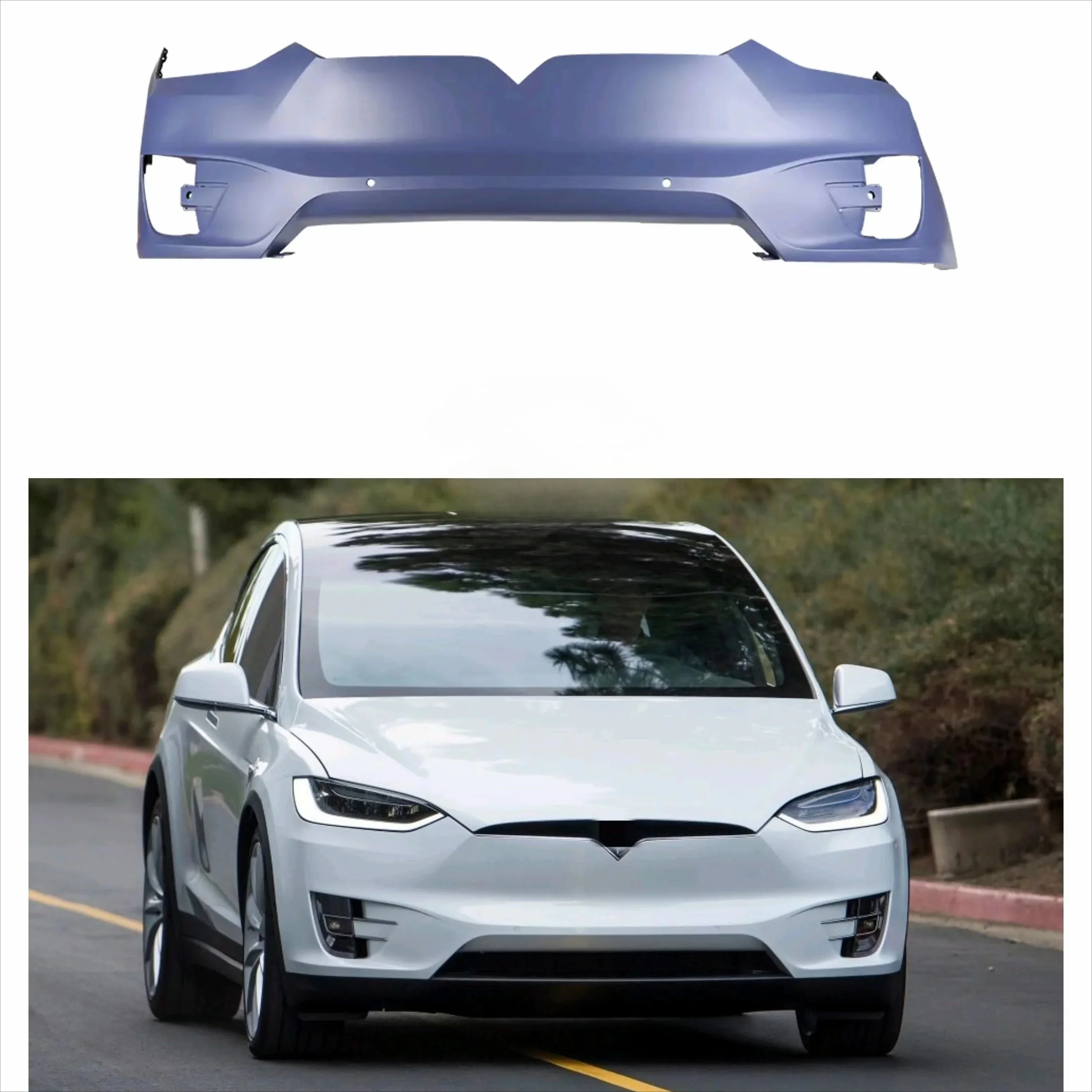 Для модели tesli x комплект кузова 1101444 1091879 оригинальный передний бампер