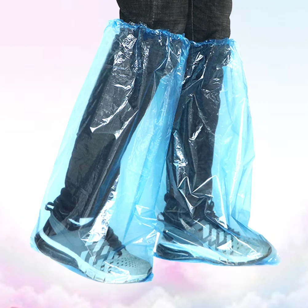 20 шт. защитные бахилы водонепроницаемые одноразовые длинные утолщенные для