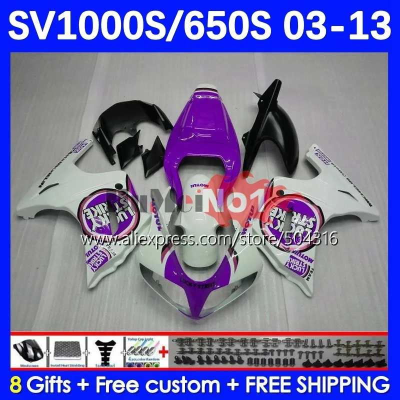 

SV1000S For SUZUKI SV650S SV650 SV1000 S 26MC.70 SV 650S 1000S lucky purple 03 04 05 06 07 08 2009 2010 2011 2012 2013 Fairings