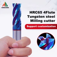 4 flutes hrc65 carbide end mill alloy milling cutter coating tungsten steel maching cutter tools cnc router bits 1 1 5 4mm 5 6mm