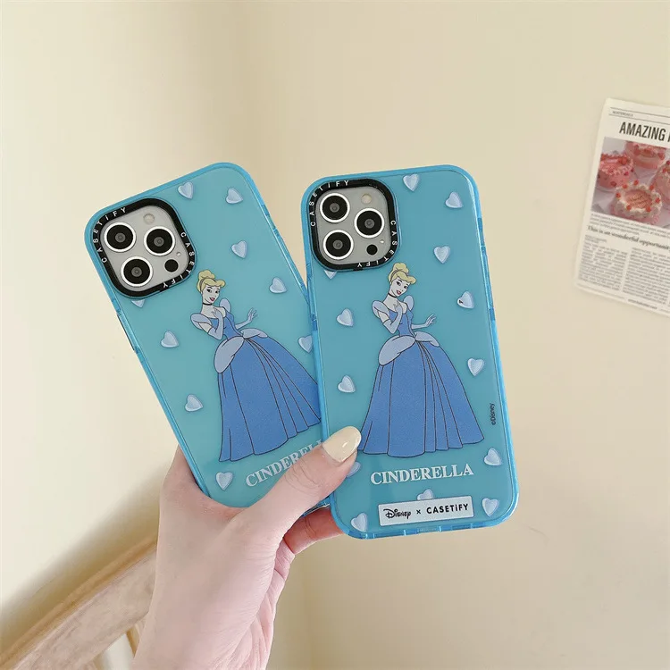 

Disney INS Style Western Princess Clear Color Silicon Phone Case For iPhone 7 8 Plus XR Xs Max 11 12 13 Mini 13 Pro Max Case