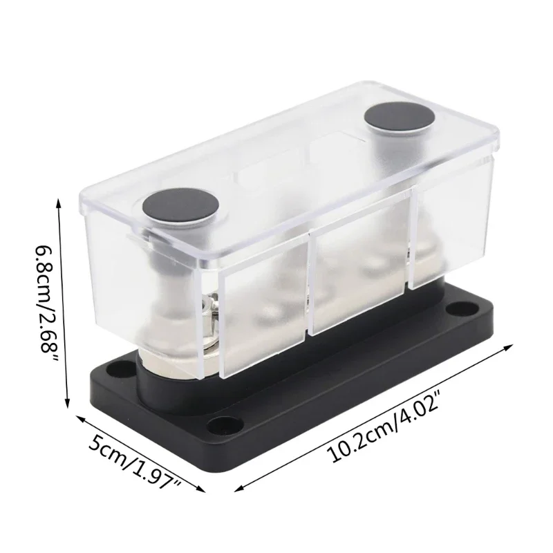 3-стоечная шина блока распределения питания с крышкой номинал 300 А морская