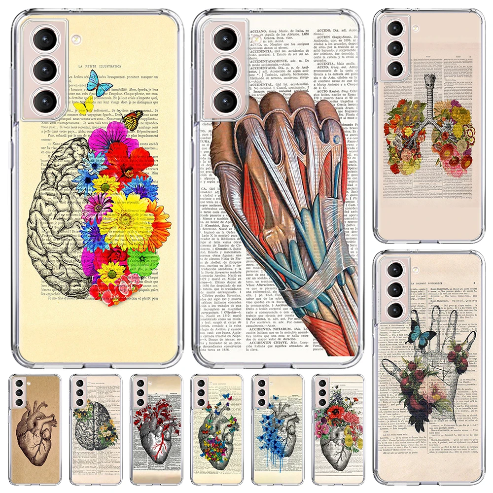 

Medical Human Organs Brain Meridian Case for Samsung Galaxy S23 S20 FE S21 S22 Ultra 5G S10 S9 Plus S10e Note 20 S23Ultra Cover