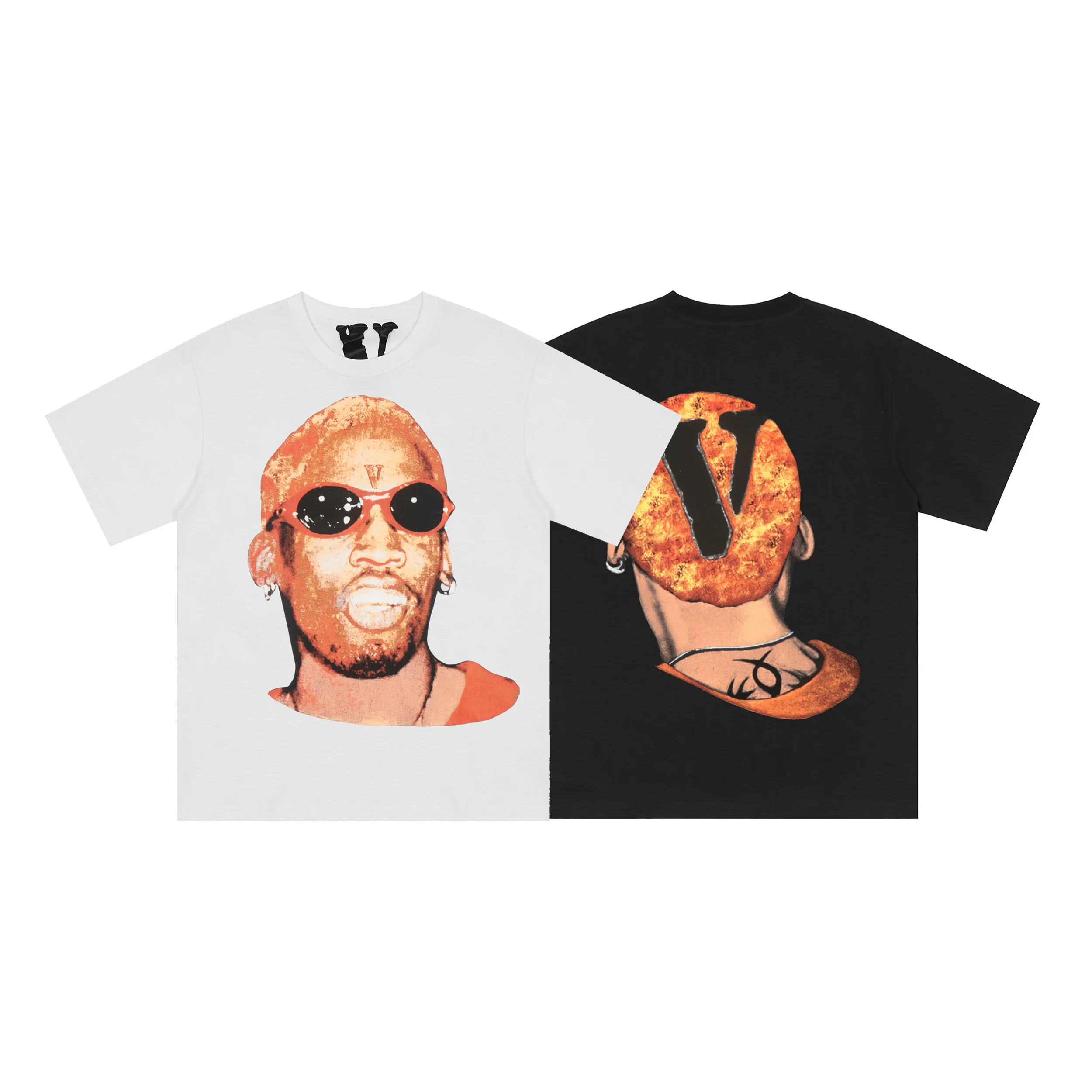 

VLONE Men's / Women's Couples Casual Fashion Trend High Street Loose HIP-HOP100% Cotton Printed Round Neck T-Shirt HD4