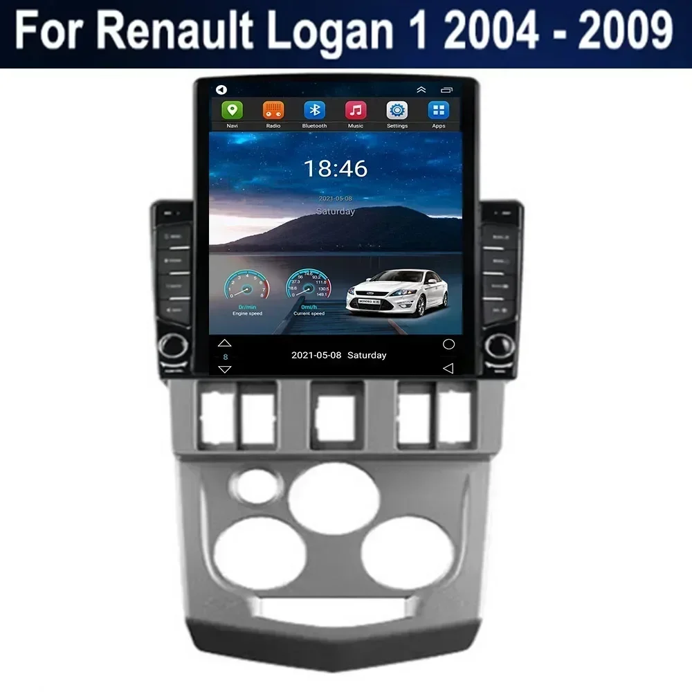 9 7 &quotAndroid 13 для Renault Logan 1 Dacia 2004-2009 Тип Tesla Автомобильный радиоприемник