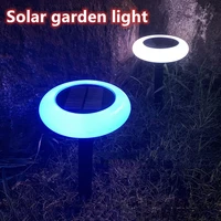 124pcs color changing solar led pathway lights outdoor waterproof landscape lawn lamps patio decoration solar garden light