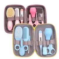 baby infant nail cutting pliers comb brush nasal aspirator scissors hard bag care suit