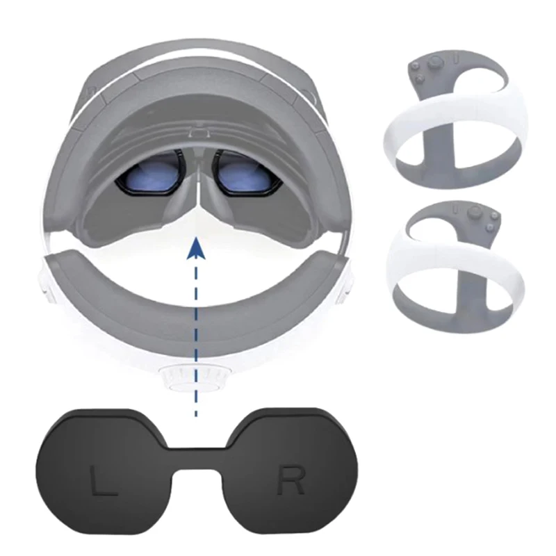 

1 шт. для очков PS VR2 утолщенный силиконовый защитный чехол для PSVR2 пылезащитный чехол 60*140*10 мм