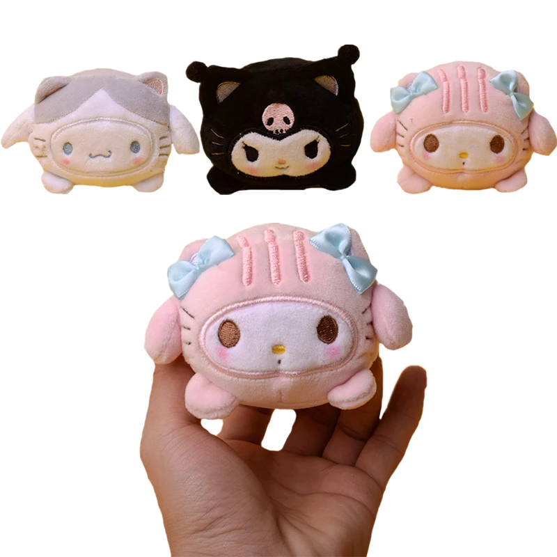 

Плюшевые игрушки Caeroon Kawaii Kuromi Mymelody Cinnamoroll, плюшевые игрушки Аниме, мягкие плюшевые игрушки-животные, кошка, кукла, мягкий брелок, подвеска, По...