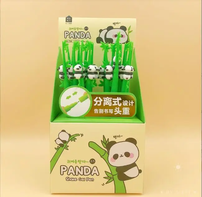 

Ручка гелевая с бамбуковой пандой, 0,5 мм, 24 шт./партия