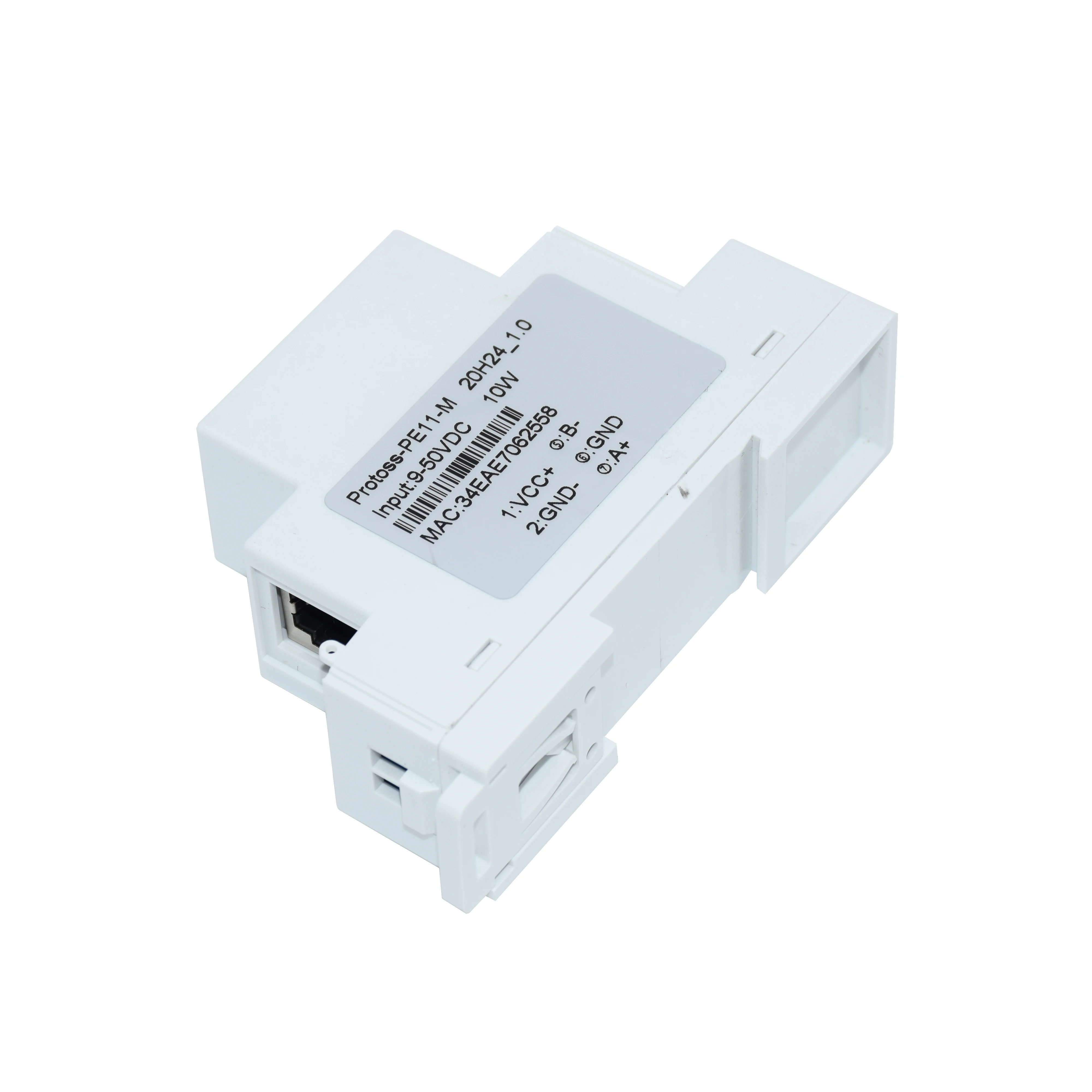 DIN-рейка с последовательным портом RS485 к Ethernet-преобразователю устройства IOT