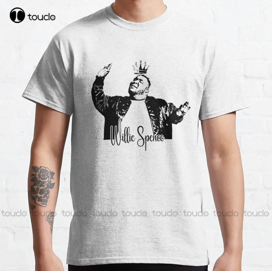 

Willie Spence Retro Art Rip Classic T-Shirt Black And White Shirt Outdoor Simple Vintag Casual T Shirts Xs-5Xl Custom Gift New