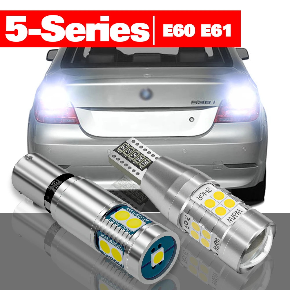 

For BMW 5 Series E60 E61 2002-2010 Accessories 2pcs LED Reverse Light Backup Lamp 2003 2004 2005 2006 2007 2008 2009