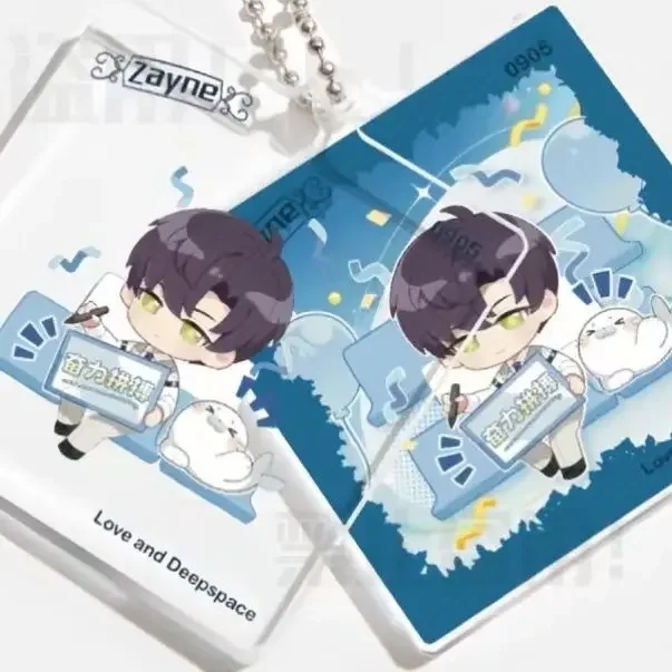Акриловый брелок для косплея зайне из аниме Love and Deepspace двойная деталь украшение