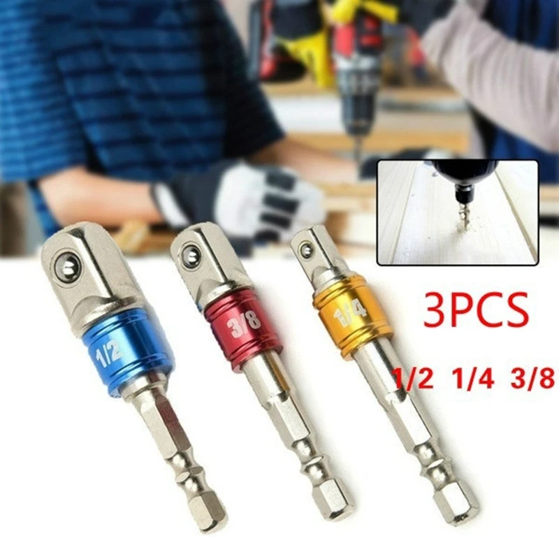 

3 шт., удлинители для дрели с шестигранным хвостовиком