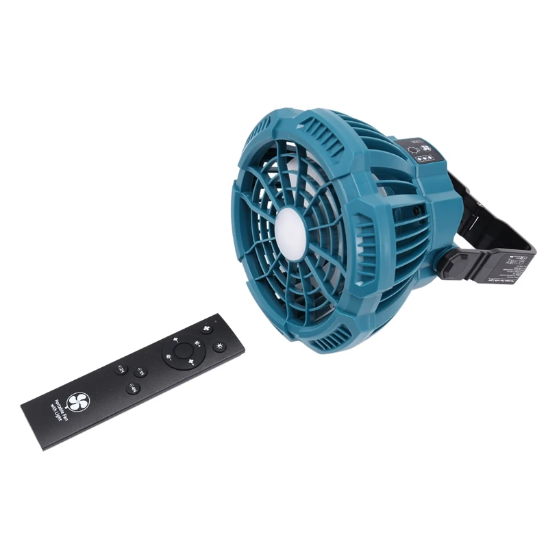 

External Battery Ceiling Fan Suitable For Makita Dewalt 14.4-18V Lithium Battery With Light