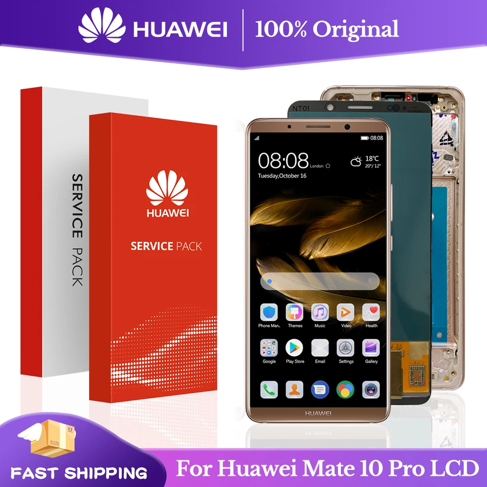 

100% Test 6.0'' Lcds For Huawei Mate 10 Pro LCD Display Touch Screen Digitizer With Frame Replace For Huawei Mate 10 Pro Display