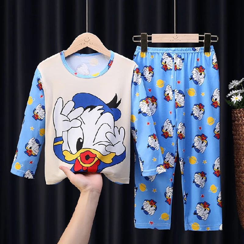 

Children's Pajamas Girls Suit Autumn / Winter Long Sleeve Cartoon Cotton Boys Sleepwear Fashion Baby Clothes Set Christmas Gift