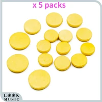 5 packs piccolo pads for piccolo replacement yellow 15pcs a pack pads piccolo pads hight quality flute piccolo pads