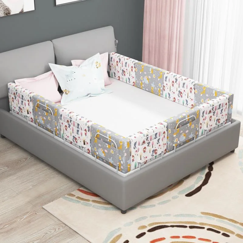 

50*28cm Bed Fence Baby Fall-Proof Bed Guard Rail Bedside Soft Package Children Toddler Baby Anti-Fall Bed Protection Universal