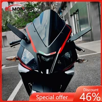 for kawasaki ninja 250 400 motorcycle mirror modified wind wing adjustable rotating rearview mirror for honda cbr250r cbr300r