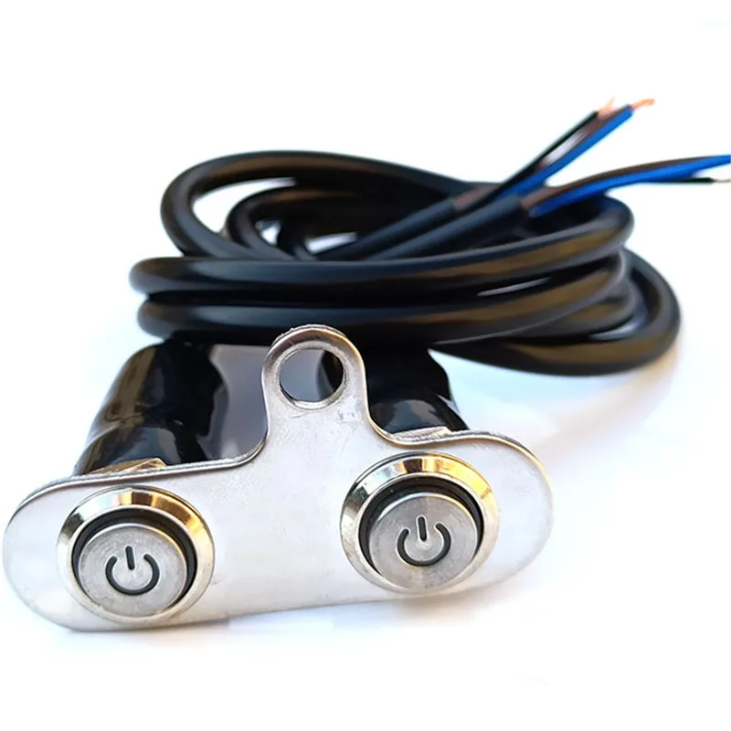 

Motorcycle Steering Wheel Button Headlamp Spotlight Power-off Control Button Motorbike Retrofit Accessories Simple Installation