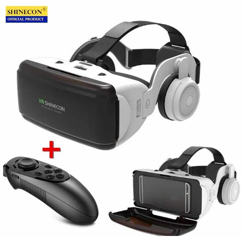 

RYWER Original VR Virtual Reality 3D Glasses Box Stereo VR Google Cardboard Headset Helmet for IOS Android Smartphone,Wireless
