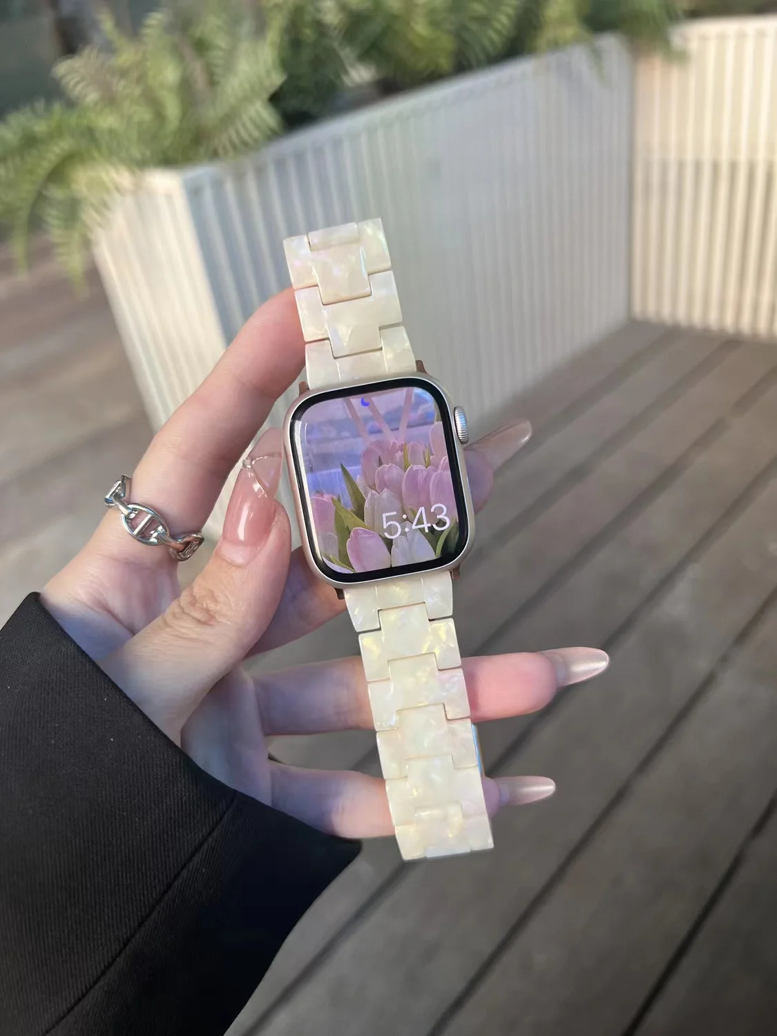 Resin Strap For Apple Watch Band 44mm 40mm 45mm 41mm 49mm 42mm 38mm 40 44 45 mm bracelet iwatch Ultra series 7 se 3 4 5 6 8 band