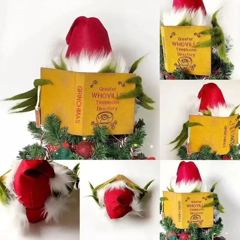 Рождественская лесная кукольная шляпа забавная рождественская елка Grinch