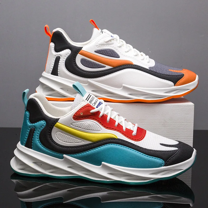 

Platform Elevating Men's Shoes Multi-colored Casual Mens Shoes Autumn Winter New Fashion Breathable Men Sneakers Tenis Masculino