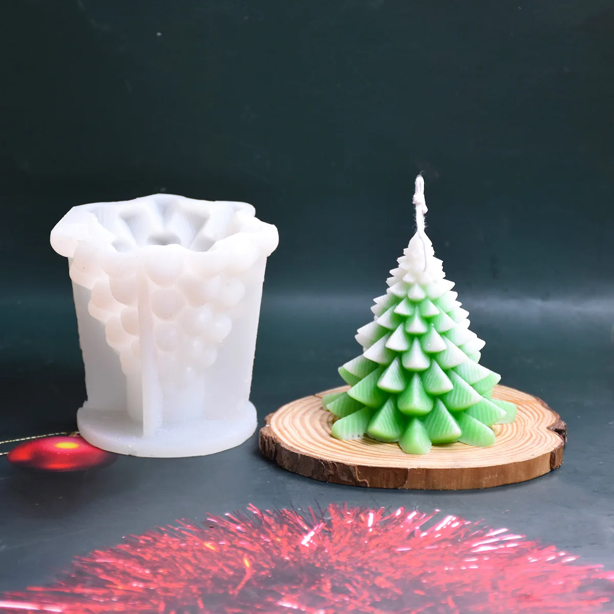 

Christmas Scented Silicone Candle Mold DIY Christmas Tree Plaster Resin Craft Making Mould Handmade Soap Chocolate Mold Supplies