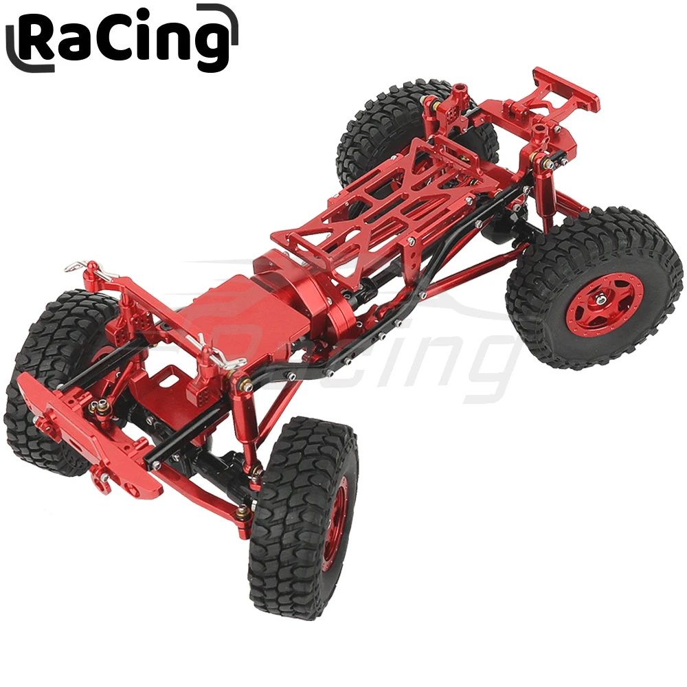 Металлическая рама для автомобиля с двойными передними осями, 1:24, «сделай сам», для AXIAL 1/24 SCX24 90081, радиоуправляемая игрушка с дистанционным управлением, детали для автомобиля