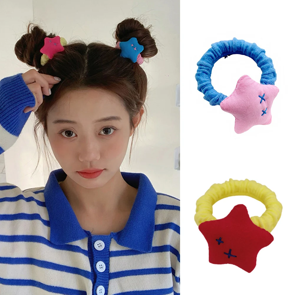 

New Star-shaped Hair Band Female Rubber Band Stretch Hairband Korean Girl Headwear Hair Accessories Ornaments