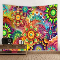 geometric texture beautiful mandala tapestry wall hanging beach towelhome decor tapestries living room bedroom couch blanket