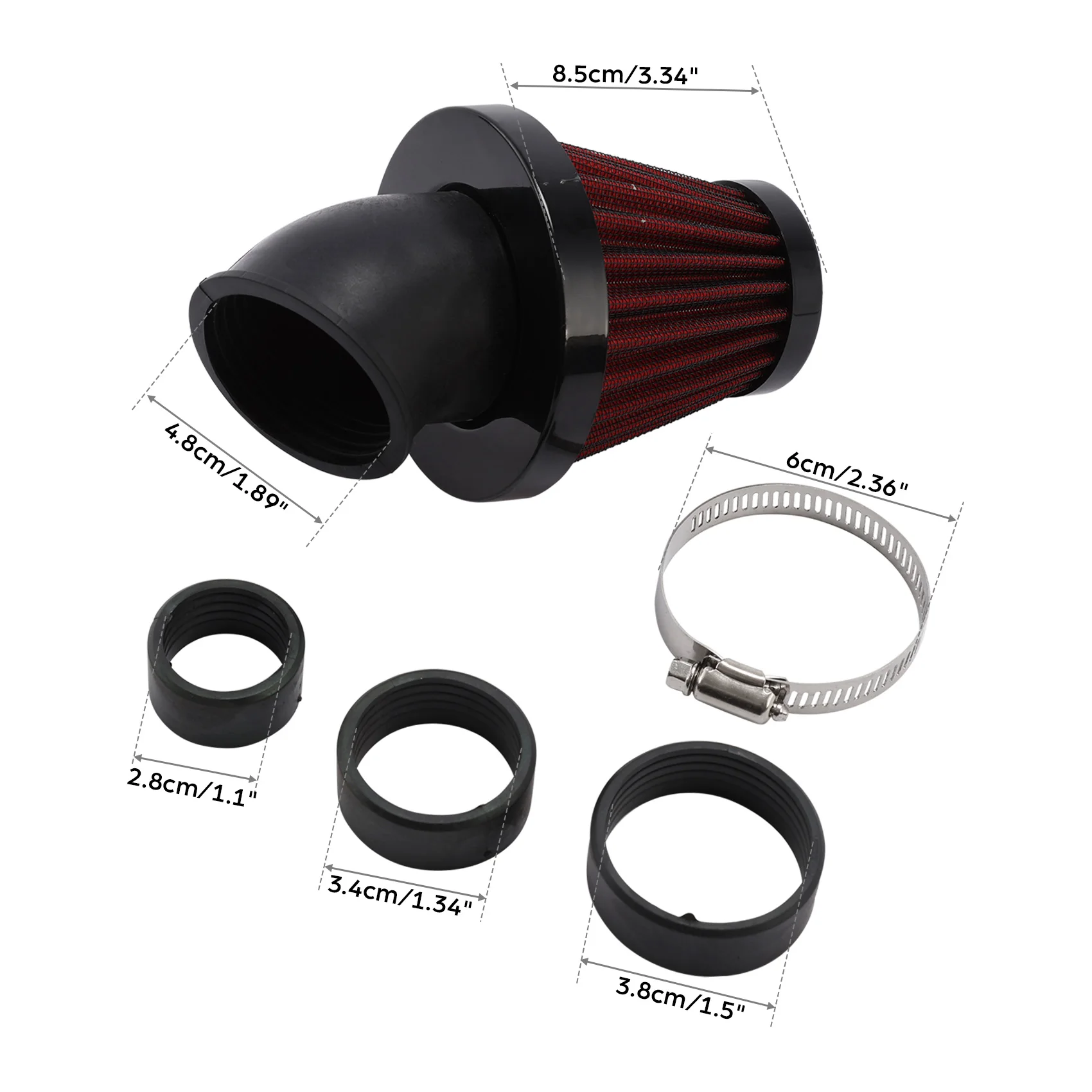 Фото Воздушный фильтр 48 мм для Honda CB 250 400 для Yamaha DT250 DT250MX 1976-1978 XS250SE 1978-1981 XT500 1976-1980 Suzuki GS250 GS450 №4