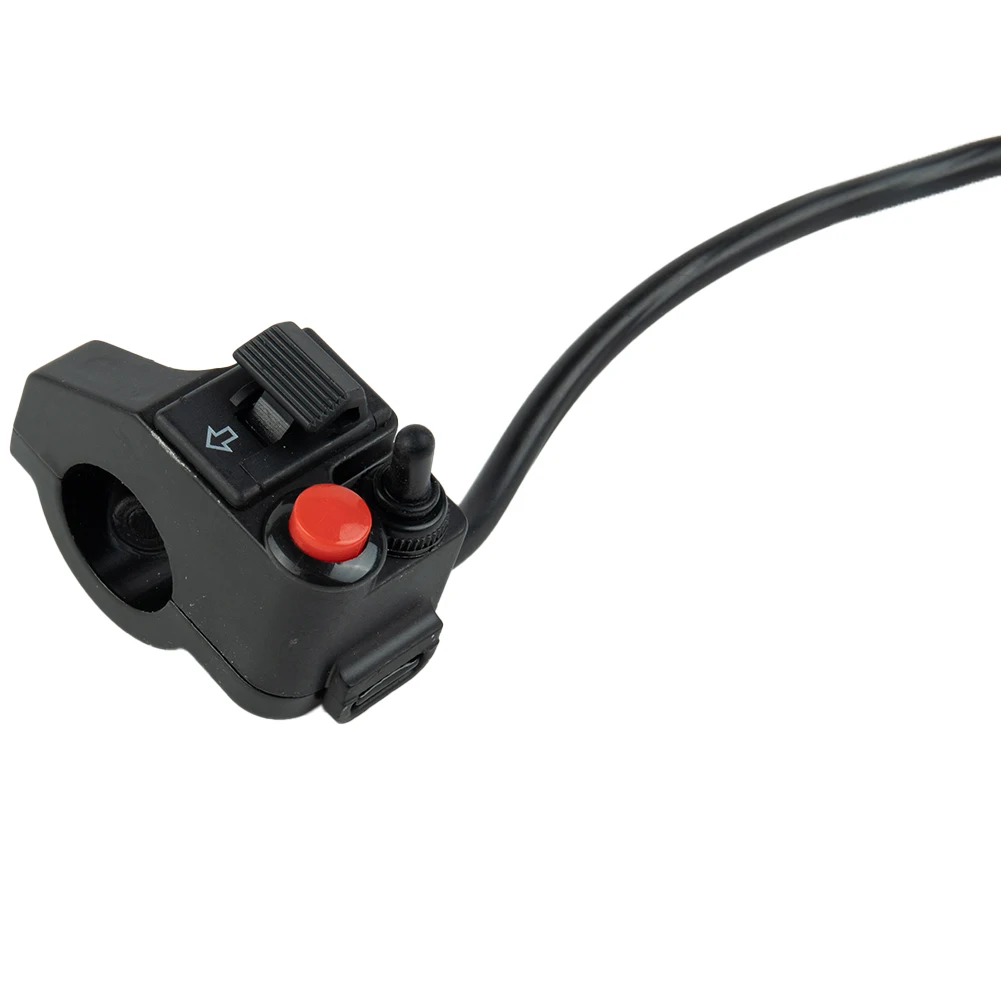 

Motorcycle Switches Handlebar Switch Headlight Button 12V 6*5*3.5CM ABS Aluminum Black DC12V Metal Weight: 90G