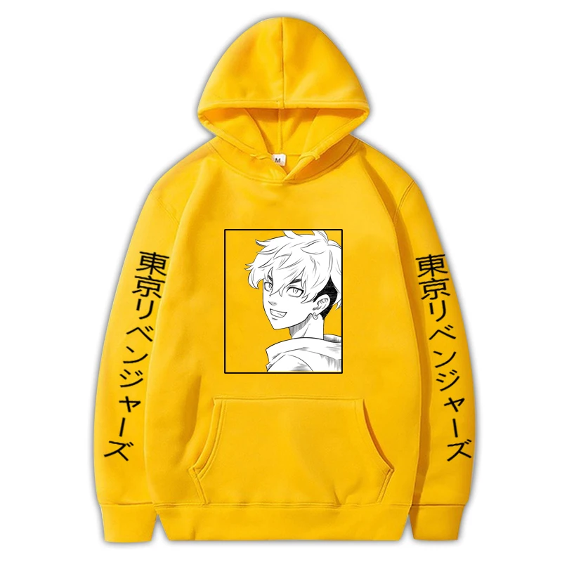 

СВОБОДНЫЙ Модный свитшот для мальчиков, уличная одежда с рисунком из аниме «Токийский призрак», 10 цветов, Мужская толстовка, Женский пулове...
