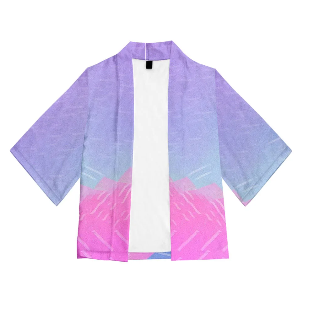 

Anime Lankybox Kimono cardigan Haori Yukata girls/Boy Fashion Summer Short Sleeve Streetwear Robe