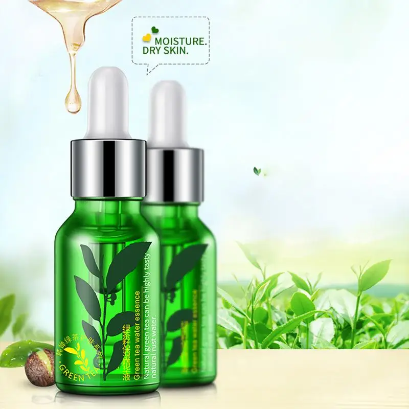 

15ml Green Tea Seed Hydrating Serum Facial Oil-control Anti-Aging Shrink Pores Scar Removal Skin Moisturizing Whitening Essence