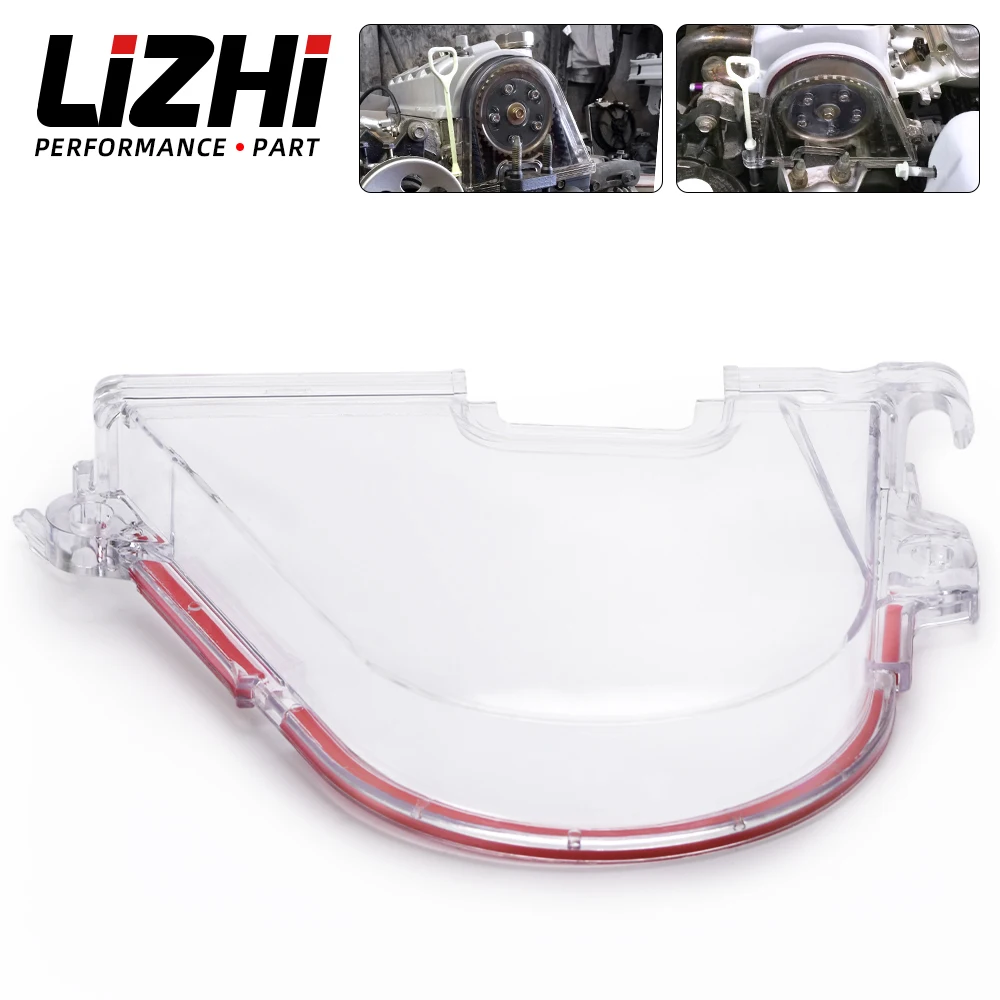 

LIZHI - прозрачная крышка ремня ГРМ турбо кулачкового шкива для Honda Civic 96-00 EK EG D15 D16 LZ6337