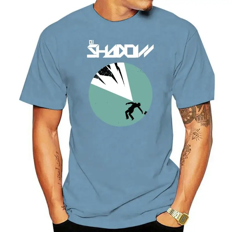 

Men Short sleeve tshirt DJ Shadow The Mountain Will Fall Tshirt cool Women t-shirt