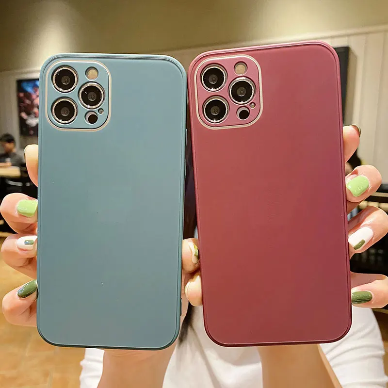 

AG Silicone Matte Glass Case For Phone 14 13 12 11 ProMax XSMAX XR XS 8 7PLUS，Frosted Glass Phone Case