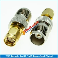 1x pcs tnc to rp sma connector socket tnc female to rp sma male plug rp sma tnc gold plated straight coaxial rf adapters