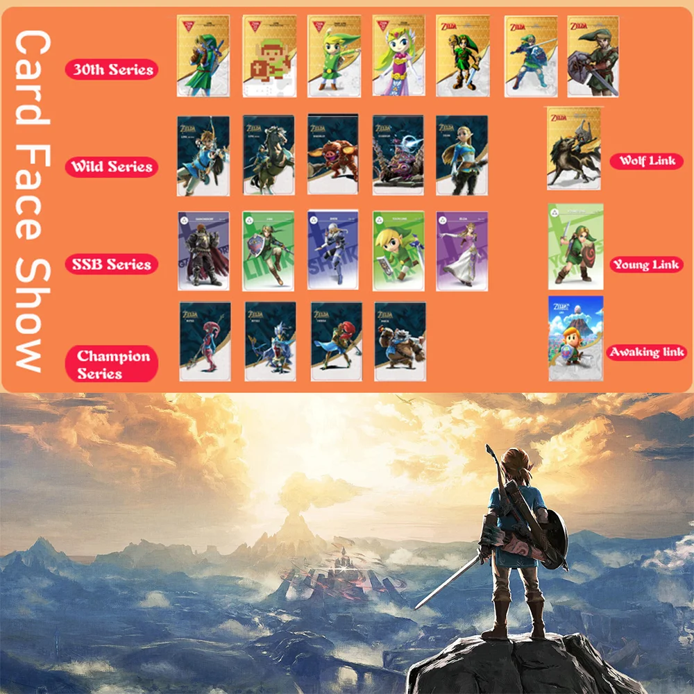 

Zelda Amiibo Kingdom Tears COLLECTOR'S Edition Card Breath Wild Apocalypse Applicable NFC Linkage NS for Switch Amxxbo Game Gift