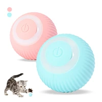 interactive cat toys smart electric automatic roller led cats teaser toys self play usb charge intelligent pet toys kittens