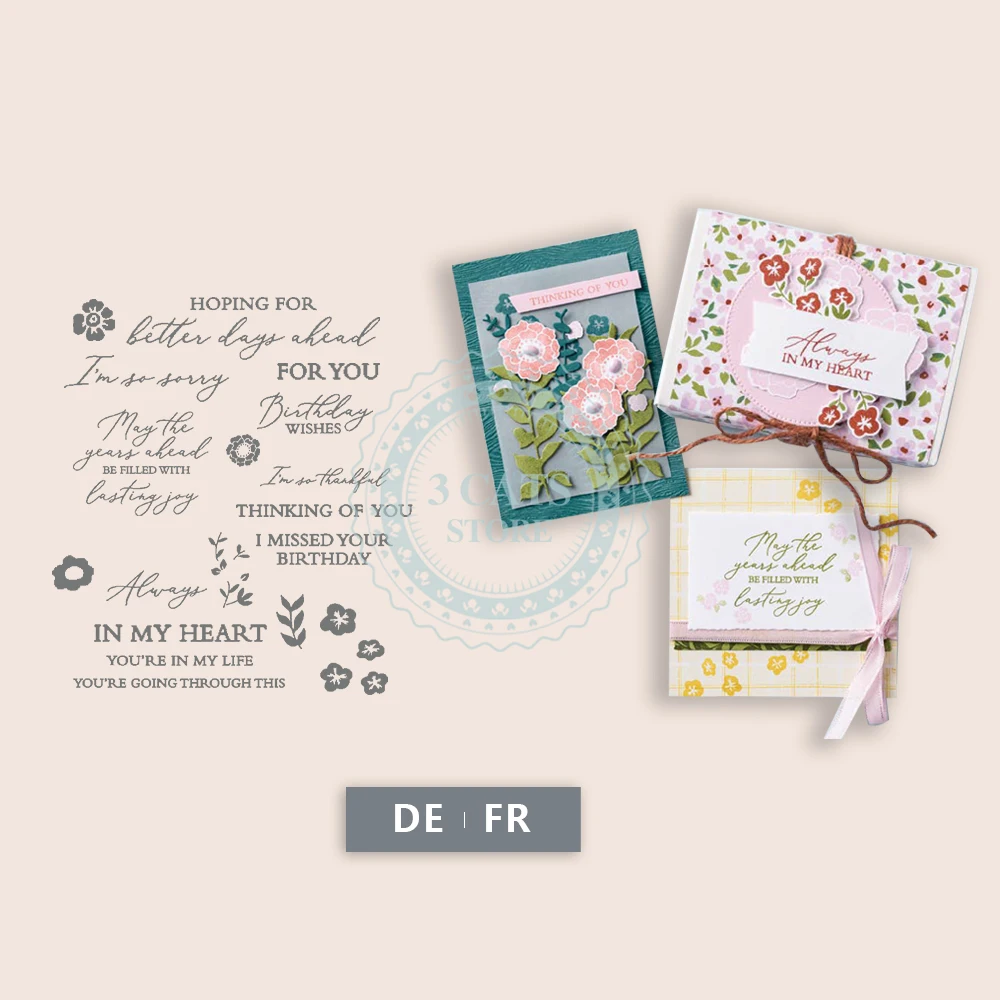 

MP738 языковые цветы, прозрачные штампы и металлические Вырубные штампы для «сделай сам», открытки, скрапбукинг, пресс-украшения, ремесленные штампы