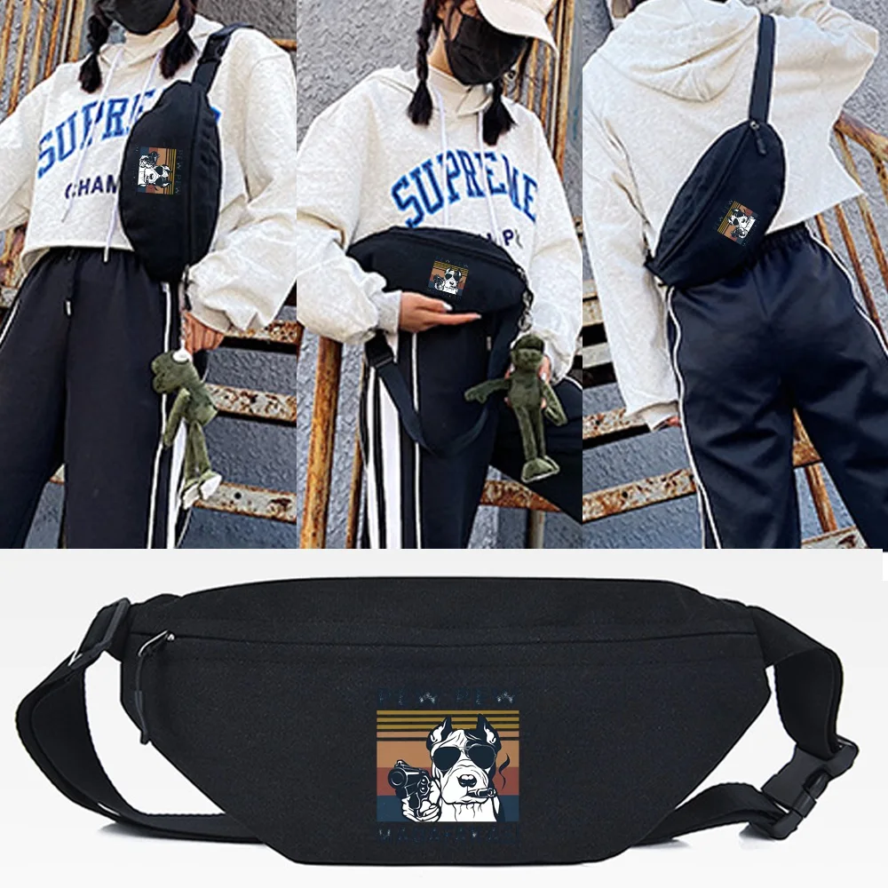

Waist Bag Chest Bag Belt Bags Crossbody Shoulder Chest Bag Sunglasses Dog Printing Men Women Fashion Fanny Pack Banana Hip Purse
